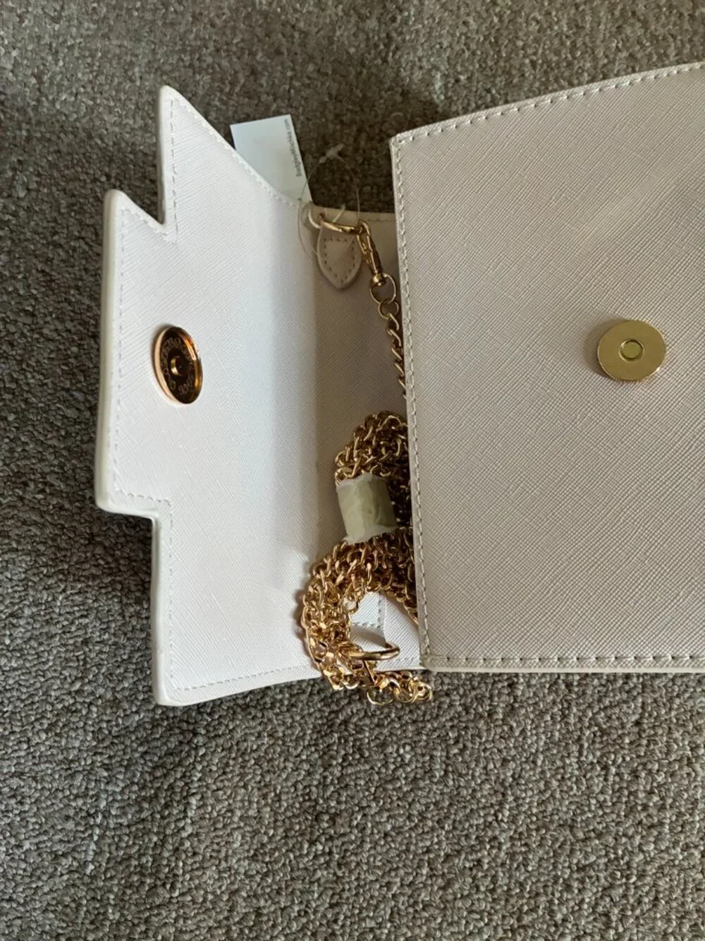 Jewel Badgley Mischka Gold Chain Evening Purse